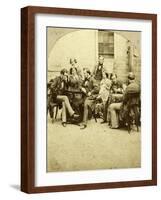 Chess and Cards, C1850s-null-Framed Giclee Print