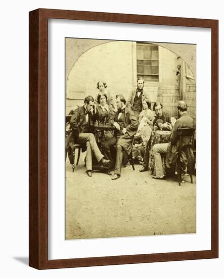 Chess and Cards, C1850s-null-Framed Giclee Print