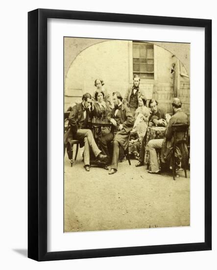 Chess and Cards, C1850s-null-Framed Giclee Print