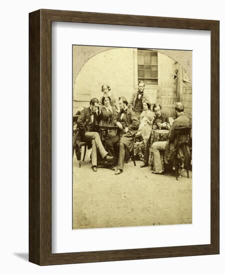 Chess and Cards, C1850s-null-Framed Giclee Print