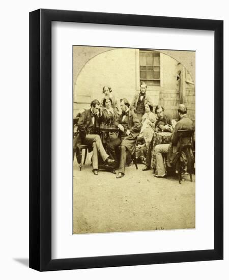 Chess and Cards, C1850s-null-Framed Giclee Print