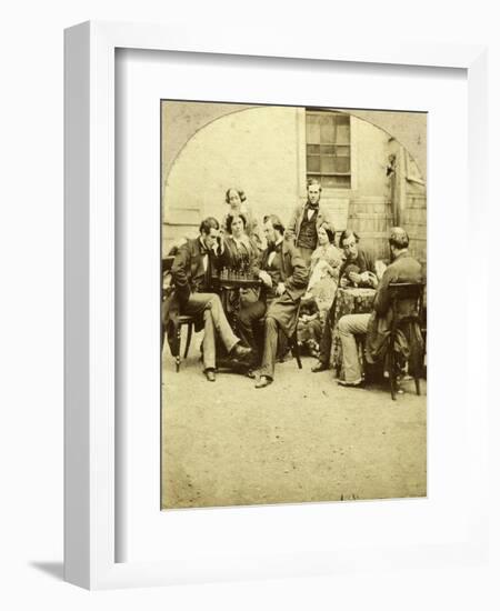 Chess and Cards, C1850s-null-Framed Giclee Print