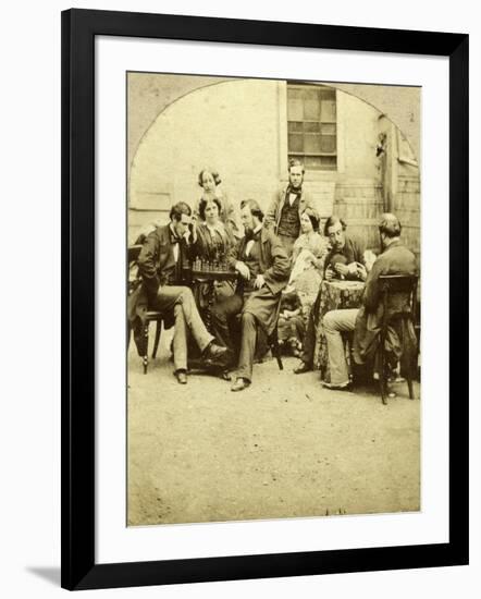 Chess and Cards, C1850s-null-Framed Giclee Print