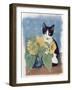 Chess and Sunflowers-Anne Robinson-Framed Giclee Print