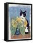 Chess and Sunflowers-Anne Robinson-Framed Stretched Canvas