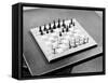 Chess Board with Moved Pieces-Philip Gendreau-Framed Stretched Canvas