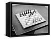 Chess Board with Moved Pieces-Philip Gendreau-Framed Stretched Canvas