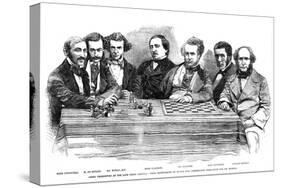Chess Celebrities at the Late Chess Meeting, 1855-null-Stretched Canvas