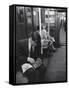 Chess Champion Bobby Fischer Working on His Moves During a Subway Ride-Carl Mydans-Framed Stretched Canvas