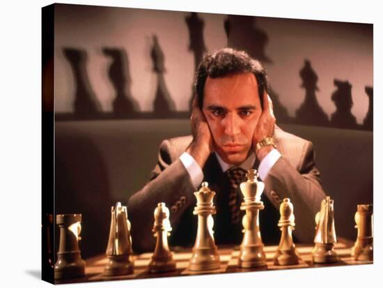 Chess Champion Gary Kasparov Training for May Rematch with Smarter Version of IBM Computer-Ted Thai-Stretched Canvas