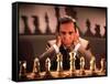 Chess Champion Gary Kasparov Training for May Rematch with Smarter Version of IBM Computer-Ted Thai-Framed Stretched Canvas