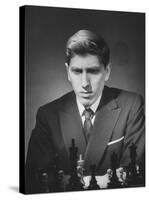 Chess Champion Robert J. Fisher Playing a Match-Carl Mydans-Stretched Canvas