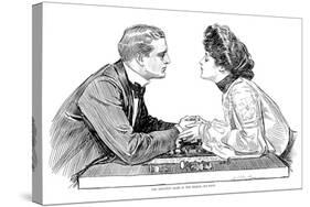 Chess Game, 1903-Charles Dana Gibson-Stretched Canvas