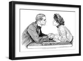 Chess Game, 1903-Charles Dana Gibson-Framed Giclee Print