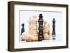 Chess Game of Strategy Business Concept Application-Veneratio-Framed Photographic Print