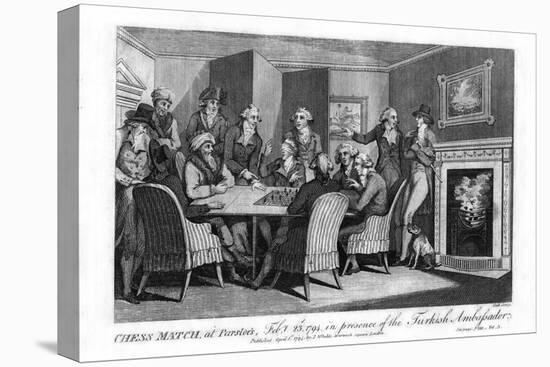 Chess Match, at Parsloe'S, Febuary 23Rd, 1794, in the Presence of the Turkish Ambassador, 1794-Cook-Stretched Canvas