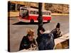 Chess on Market St San Francisco-Markus Bleichner-Stretched Canvas