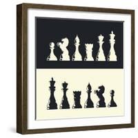 Chess Pieces Collection-pashabo-Framed Art Print