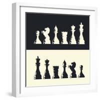 Chess Pieces Collection-pashabo-Framed Art Print