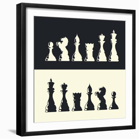 Chess Pieces Collection-pashabo-Framed Premium Giclee Print