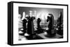 Chess Pieces on A Chess Board-Sergei Gnatuk-Framed Stretched Canvas