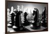 Chess Pieces on A Chess Board-Sergei Gnatuk-Framed Art Print