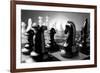 Chess Pieces on A Chess Board-Sergei Gnatuk-Framed Art Print