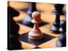 Chess pieces on chessboard-null-Stretched Canvas