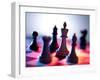 Chess Pieces-Tek Image-Framed Photographic Print