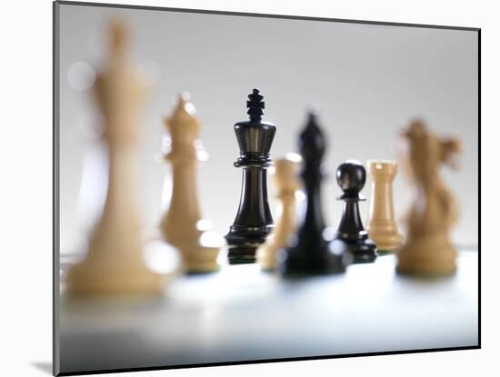 Chess Pieces-Tek Image-Mounted Photographic Print