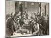 Chess Players in Paris-null-Mounted Photographic Print