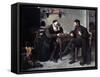 Chess Players-Isidor Kaufmann-Framed Stretched Canvas