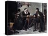 Chess Players-Isidor Kaufmann-Stretched Canvas