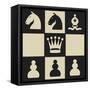 Chess Puzzle IV-Jacob Green-Framed Stretched Canvas