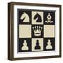 Chess Puzzle IV-Jacob Green-Framed Art Print