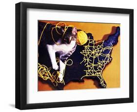 Chessie, Map Out the Tracks!-null-Framed Premium Giclee Print