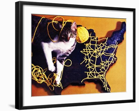 Chessie, Map Out the Tracks!-null-Framed Giclee Print