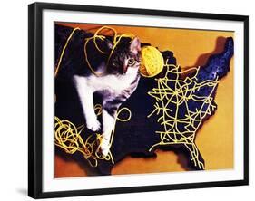 Chessie, Map Out the Tracks!-null-Framed Giclee Print