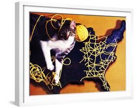 Chessie, Map Out the Tracks!-null-Framed Giclee Print