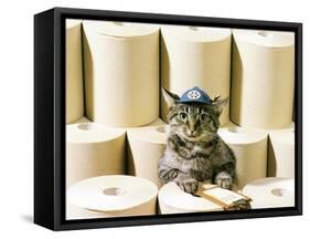 Chessie Taking Inventory-null-Framed Stretched Canvas