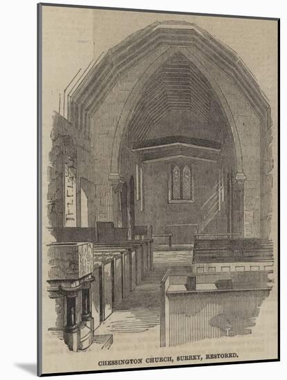 Chessington Church, Surrey, Restored-null-Mounted Giclee Print