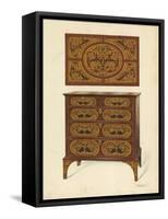 Chest of Drawers Inlaid with Marqueterie-Shirley Charles Llewellyn Slocombe-Framed Stretched Canvas