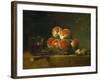 Chest with With Peaches and Nuts-Jean-Baptiste Simeon Chardin-Framed Giclee Print