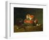 Chest with With Peaches and Nuts-Jean-Baptiste Simeon Chardin-Framed Giclee Print