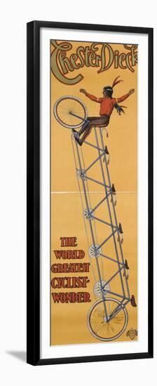 Chester Dieck, the world greatest cyclist wonder-null-Framed Premium Giclee Print