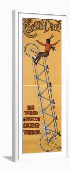 Chester Dieck, the world greatest cyclist wonder-null-Framed Premium Giclee Print