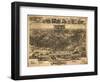 Chester, Pennsylvania - Panoramic Map-Lantern Press-Framed Art Print