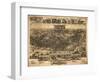 Chester, Pennsylvania - Panoramic Map-Lantern Press-Framed Art Print