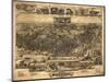 Chester, Pennsylvania - Panoramic Map-Lantern Press-Mounted Art Print