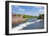 Chester Weir Crossing the River Dee at Chester, Cheshire, England, United Kingdom, Europe-Neale Clark-Framed Photographic Print